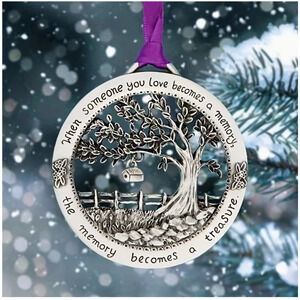 Alloy Tree Of Life Ornament, Honor Lost Loved One, Gift-Wrapped